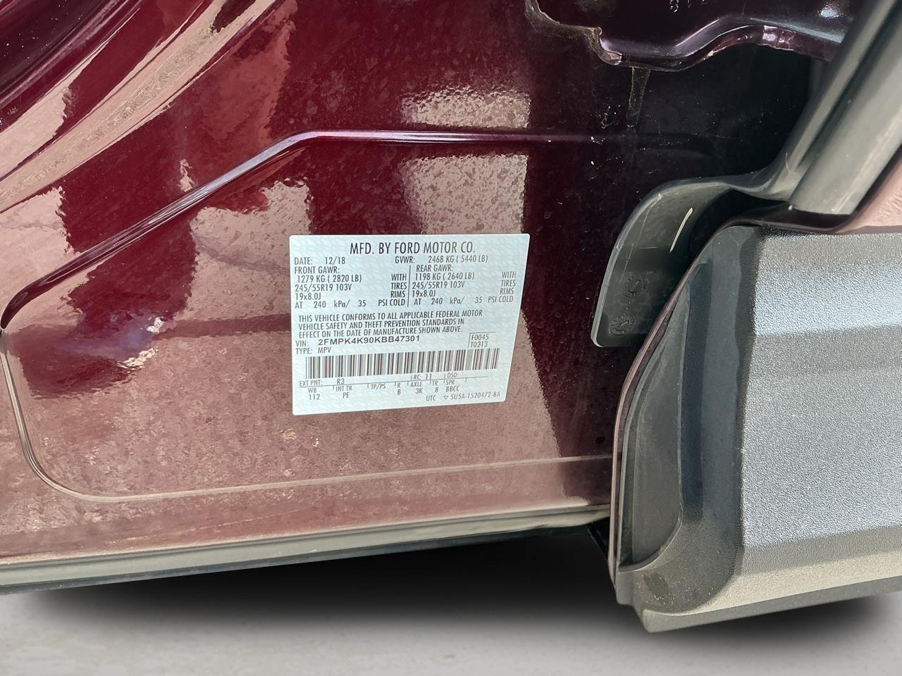 Ford Edge Titanium AWD 2019