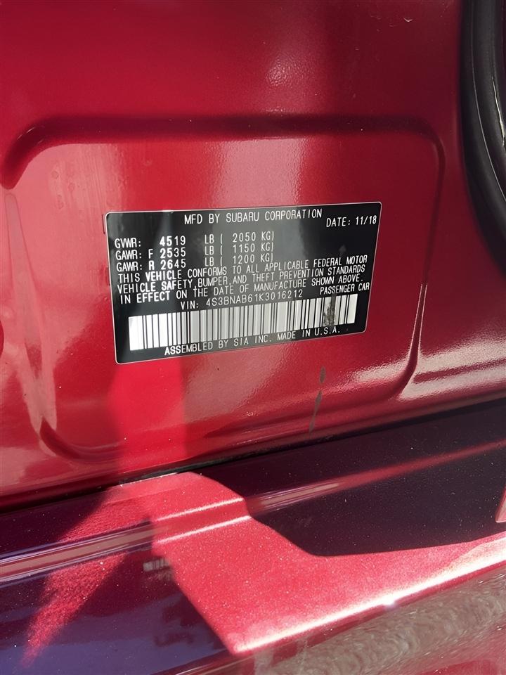 Subaru Legacy 2.5i 2019