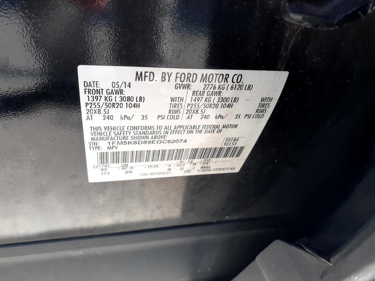 Ford Explorer 4WD 4dr XLT 2014