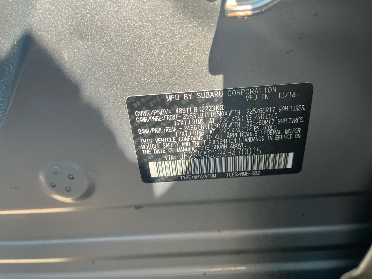 Subaru Forester 2.5i 2019