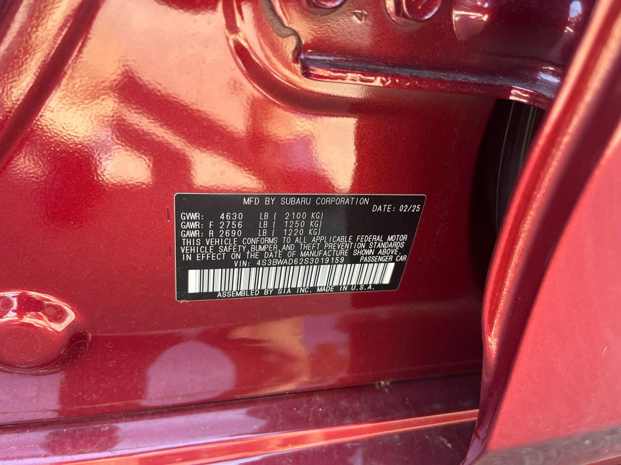 Subaru Legacy Premium AWD 2025