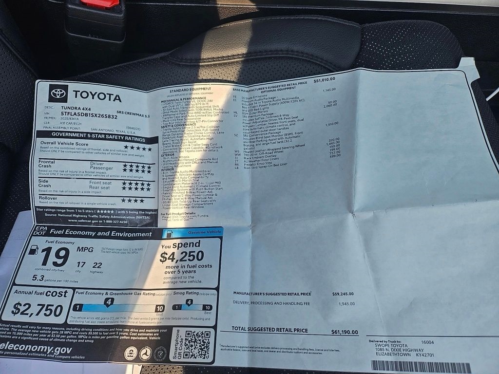 2025 Toyota Tundra SR5 photo 2