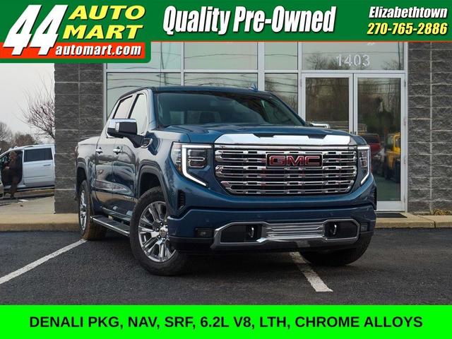 Blue 2024 GMC Sierra 1500 Pickup Truck Four-Wheel Drive Automatic