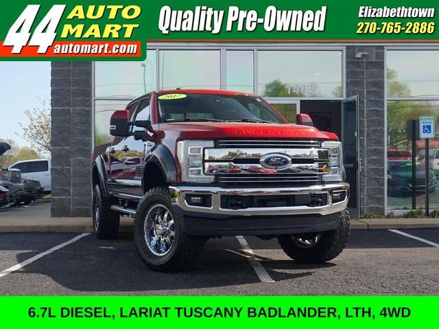Red 2017 Ford F-250 Super Duty Pickup Truck Four-Wheel Drive 6-Speed Automatic