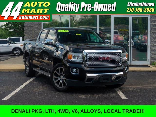 Onyx Black 2018 GMC Canyon Pickup Truck Four-Wheel Drive 8-Speed Automatic