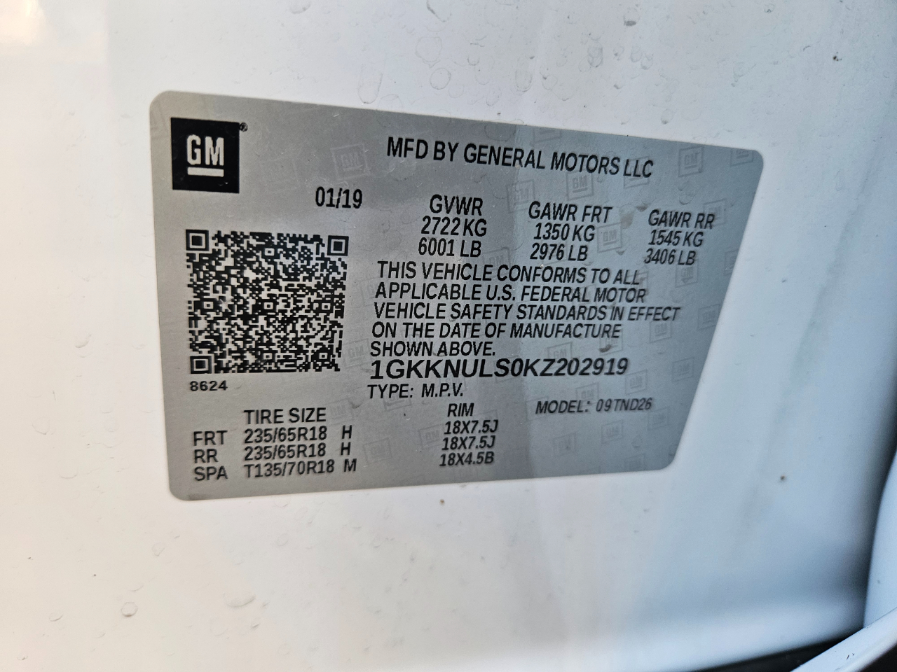 GMC Acadia SLT-1 AWD 2019