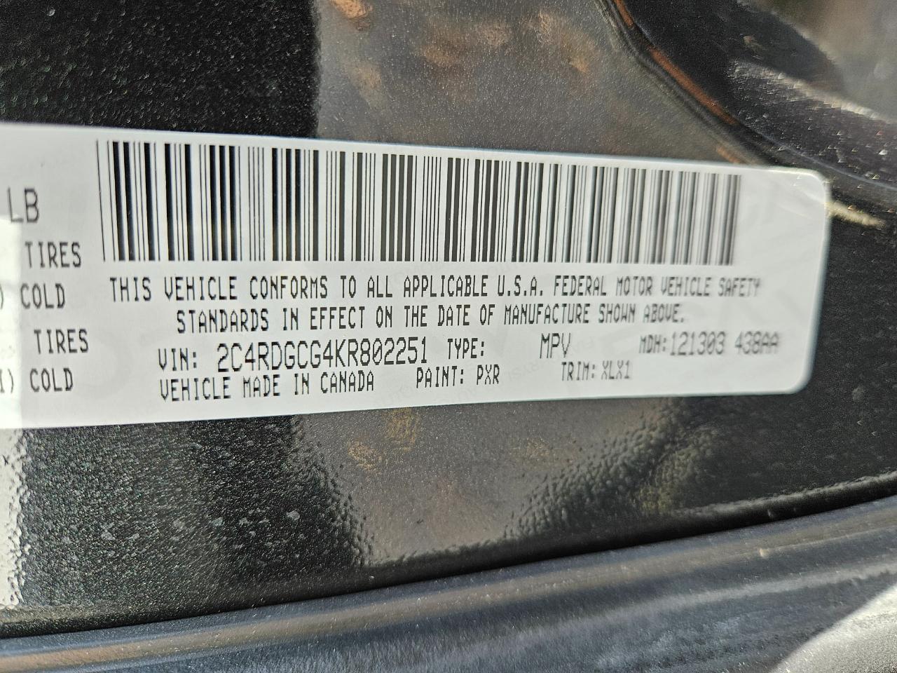 Dodge Grand Caravan SXT 2019