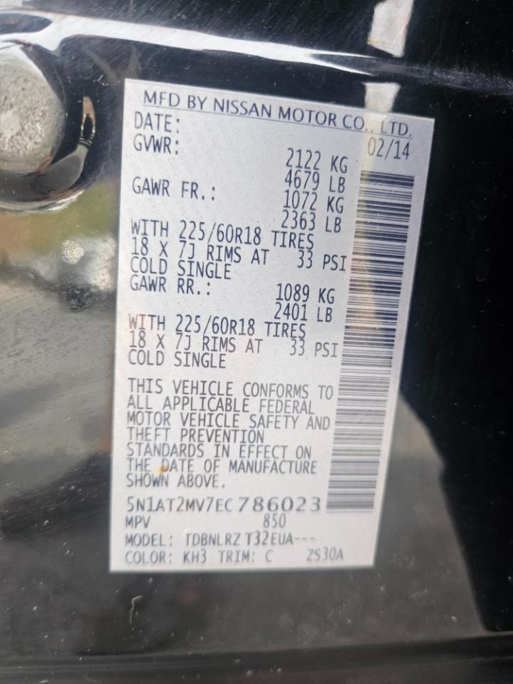 Nissan Rogue SL 4D SUV AWD 2014