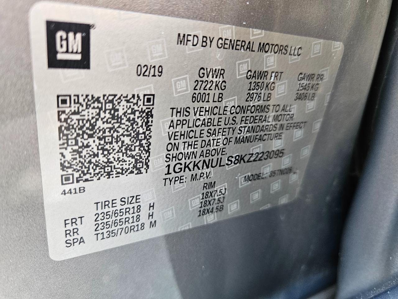 GMC Acadia SLT-1 AWD 2019