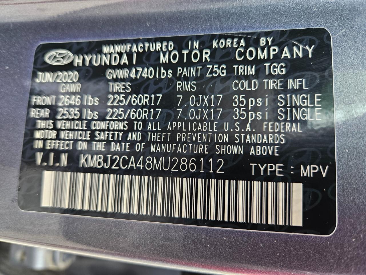 Hyundai Tucson SE AWD 2021