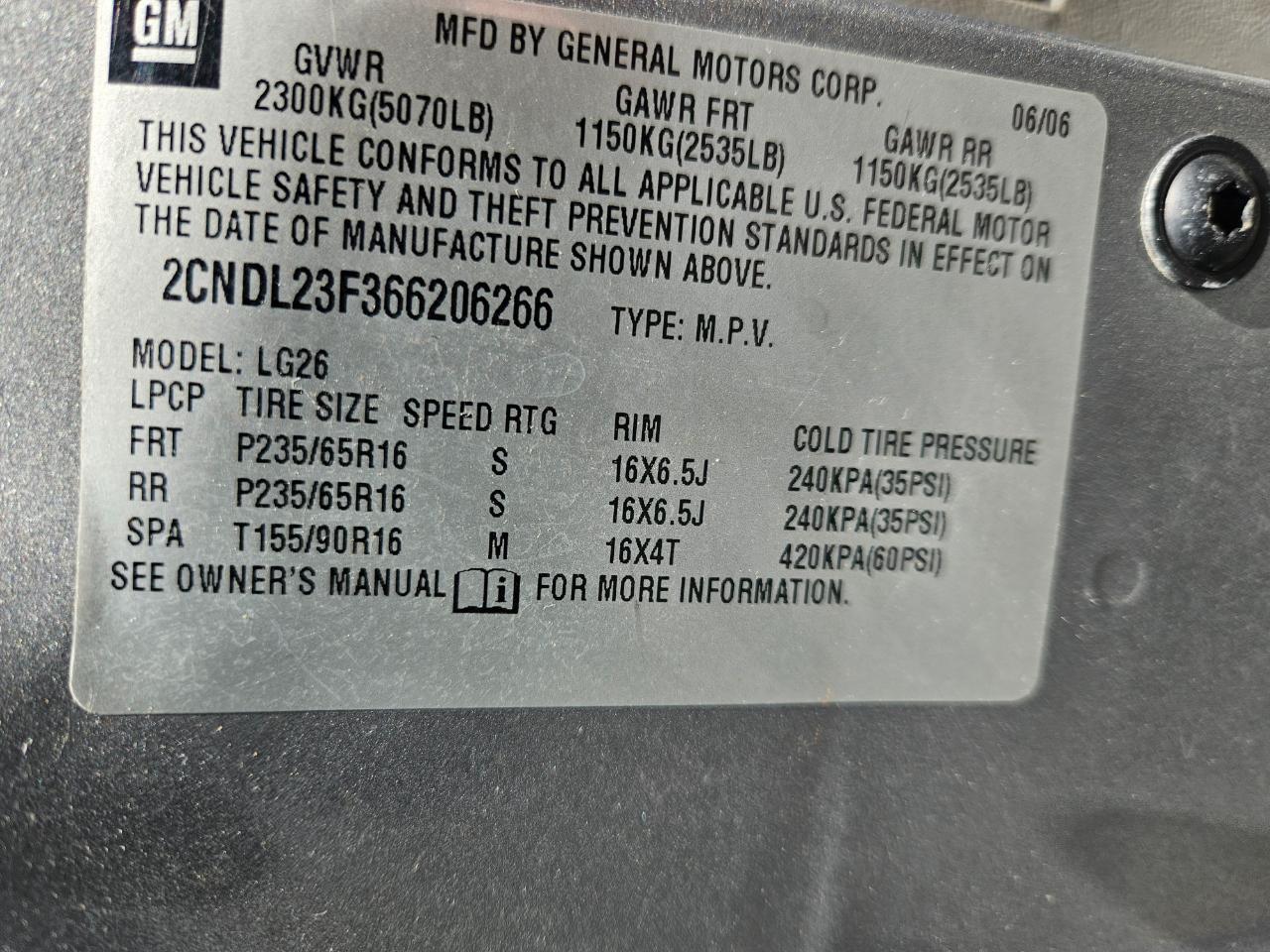Chevrolet Equinox LS AWD 2006