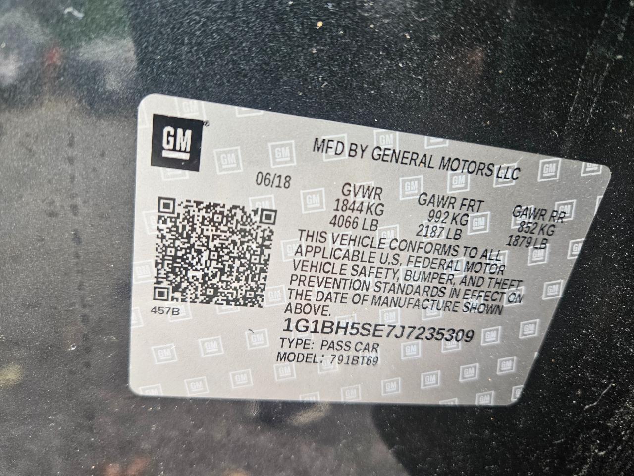 Chevrolet Cruze LT 9A Diesel 2018