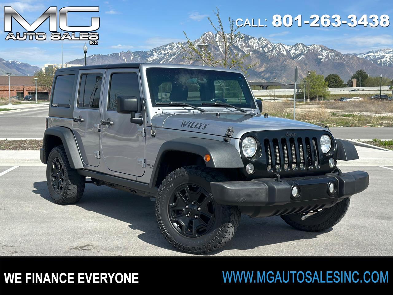 2016 Jeep Wrangler Unlimited 4WD 4dr Willys Wheeler