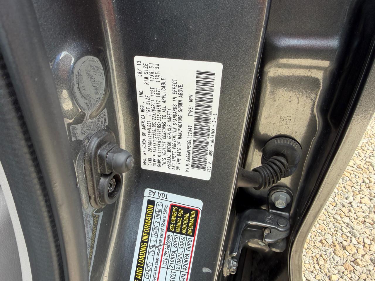 Honda CR-V EX 4WD 5-Speed AT 2014