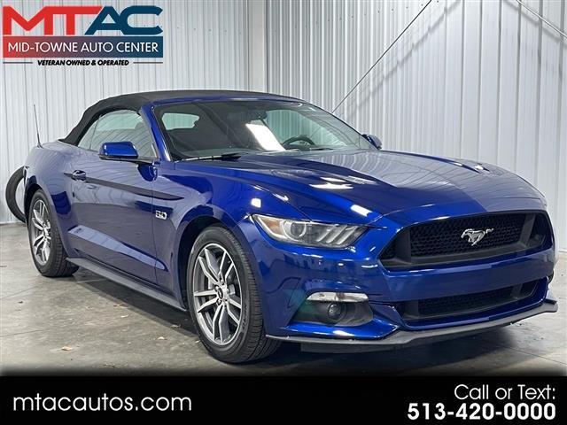 Blue 2015 Ford Mustang Convertible Rear-Wheel Drive 6-Speed Manual