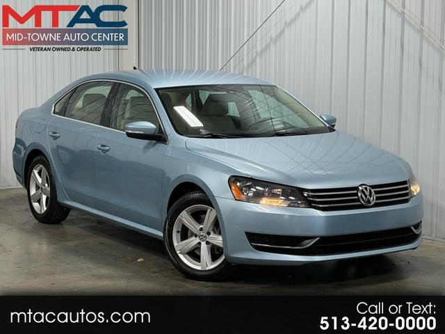 Blue 2013 Volkswagen Passat SE Sedan Front-Wheel Drive Automatic