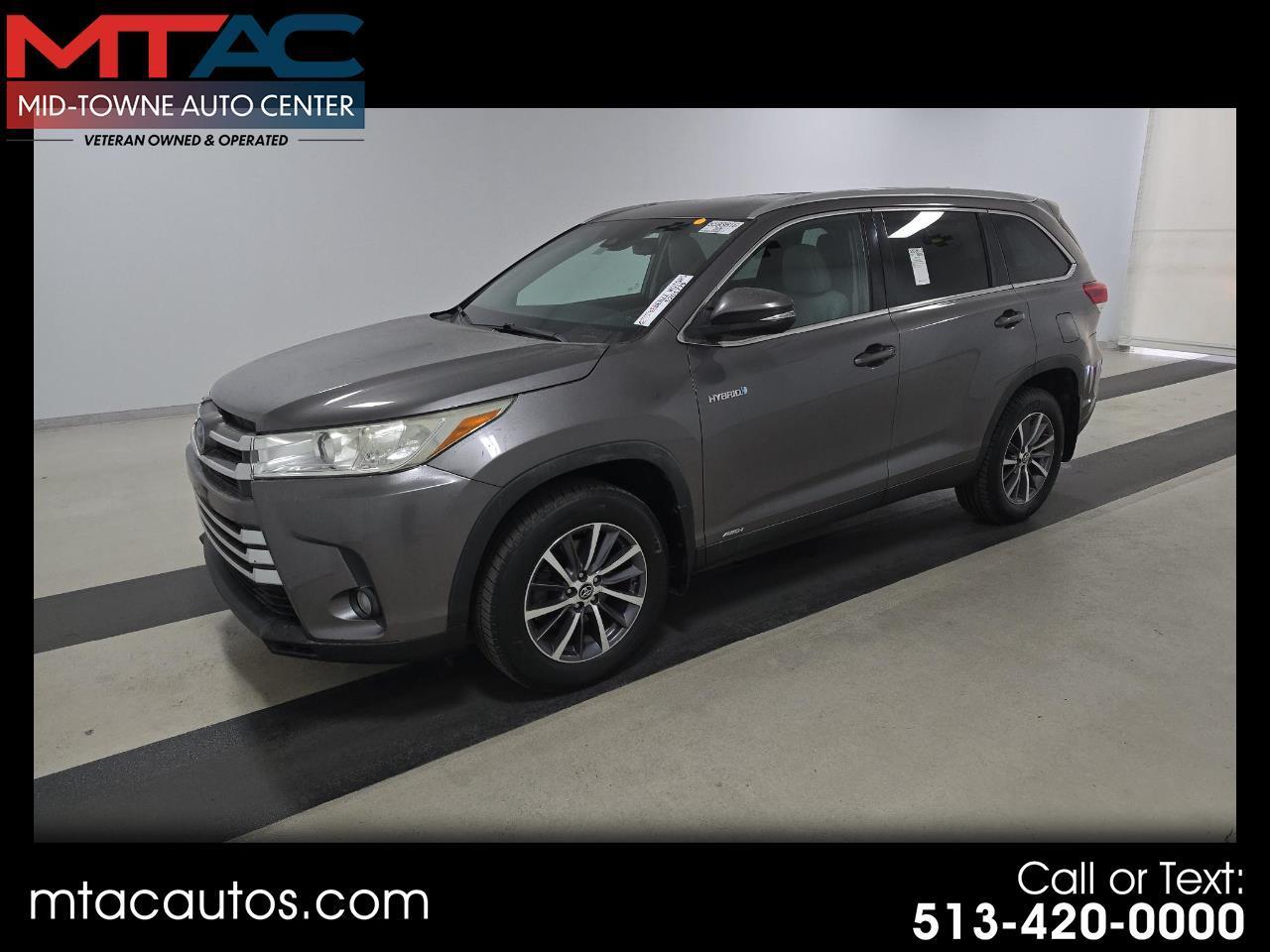 Toyota Highlander Hybrid XLE V6 AWD (Natl) 2019