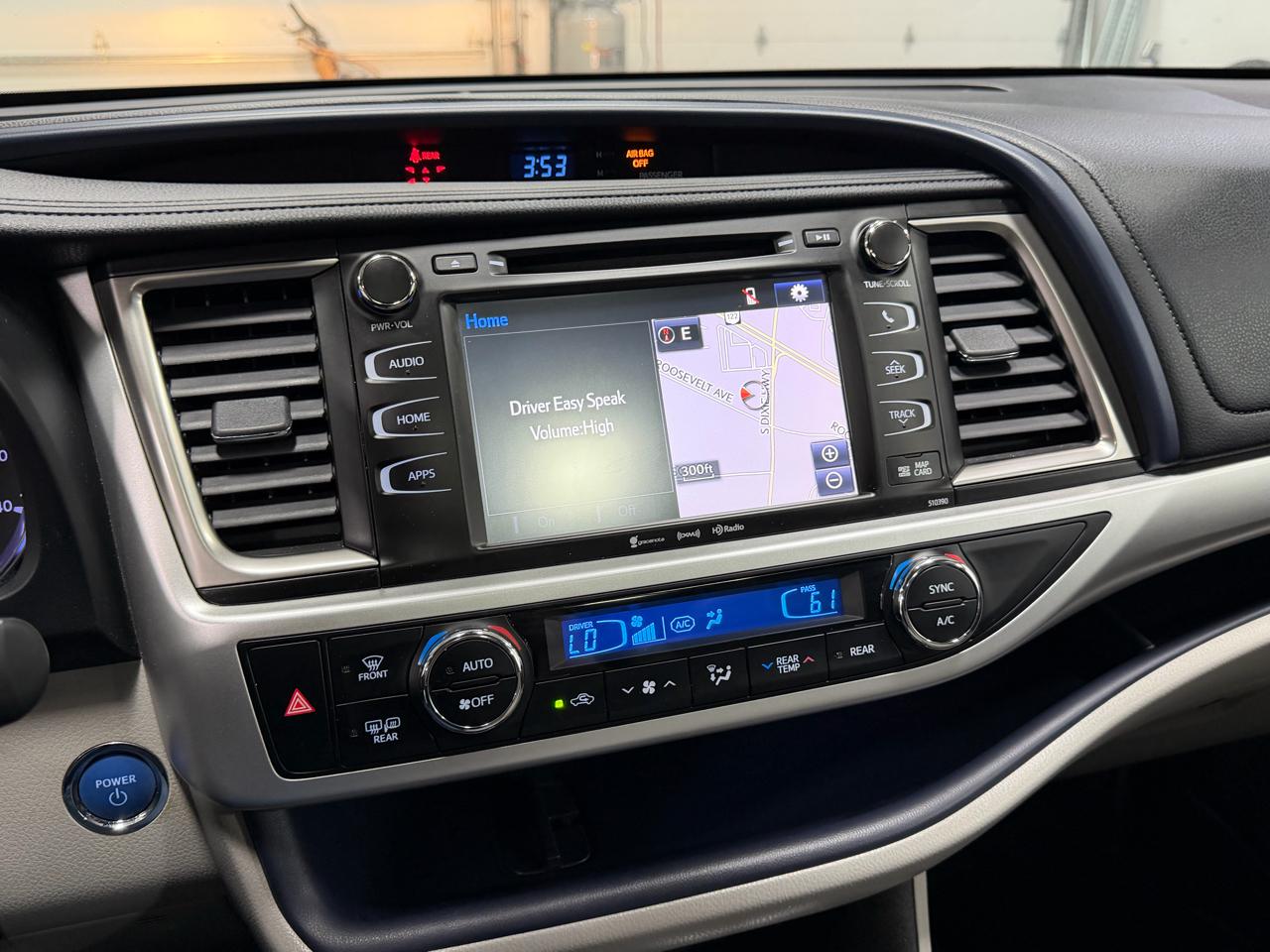 Toyota Highlander Hybrid XLE V6 AWD (Natl) 2019