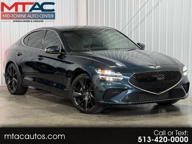 Dark Green 2023 Genesis G70 2.0T RWD Sedan Rear-Wheel Drive Automatic
