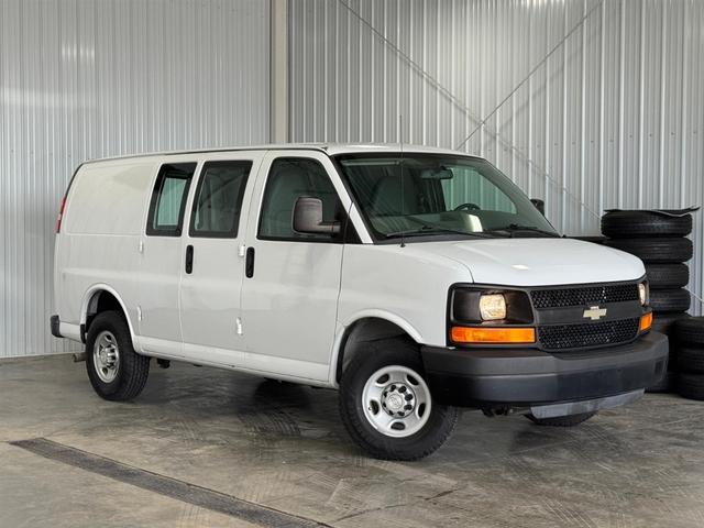 White 2015 Chevrolet Express Cargo Van Rear-Wheel Drive Automatic