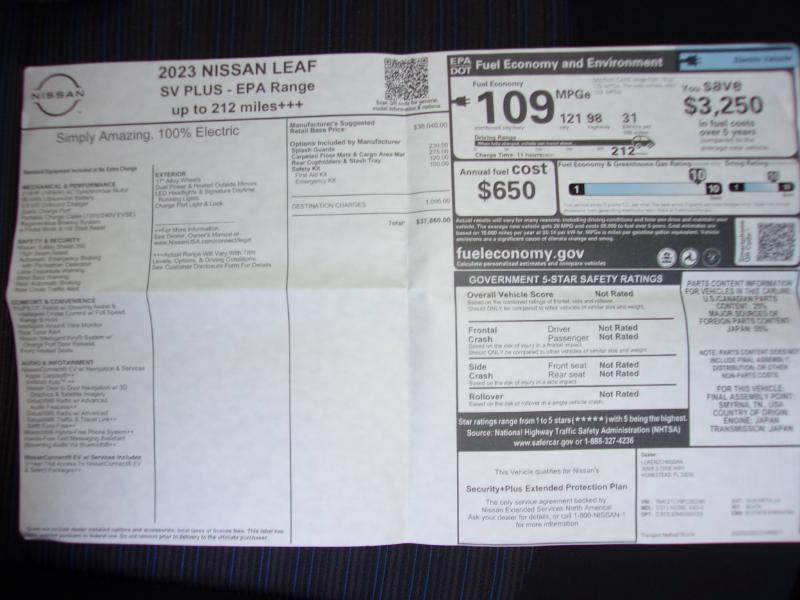 Nissan Leaf SV Plus 2023