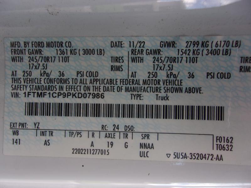 Ford F-150 XL 2WD Reg Cab 8' Box 2023
