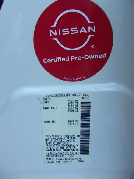 Nissan Leaf SL 2019