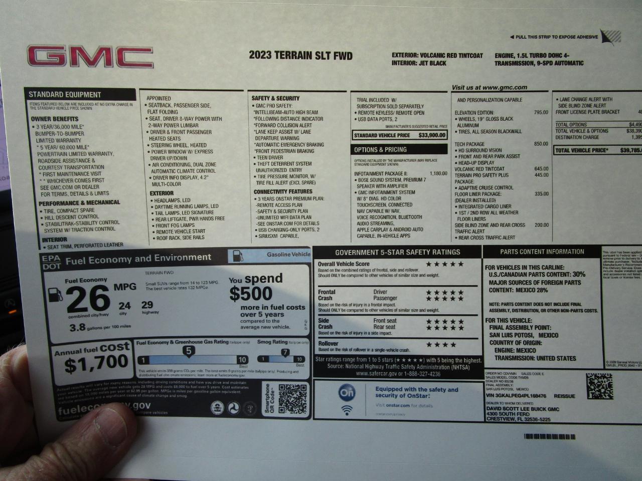 GMC Terrain FWD 4dr SLT 2023