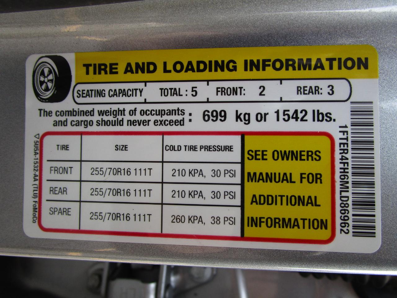 Ford Ranger XL 4WD SuperCrew 5' Box 2021