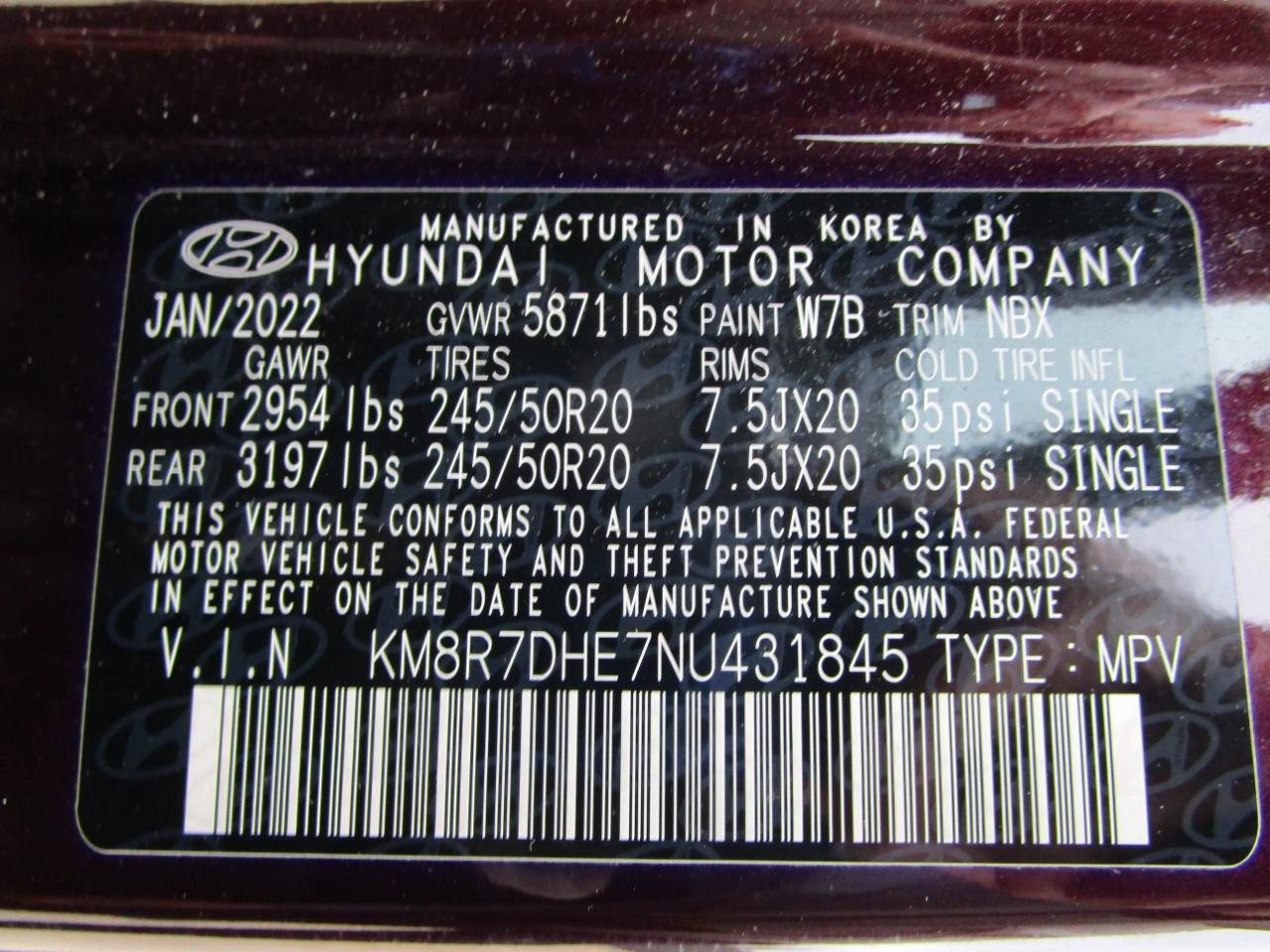 Hyundai Palisade Calligraphy AWD 2022