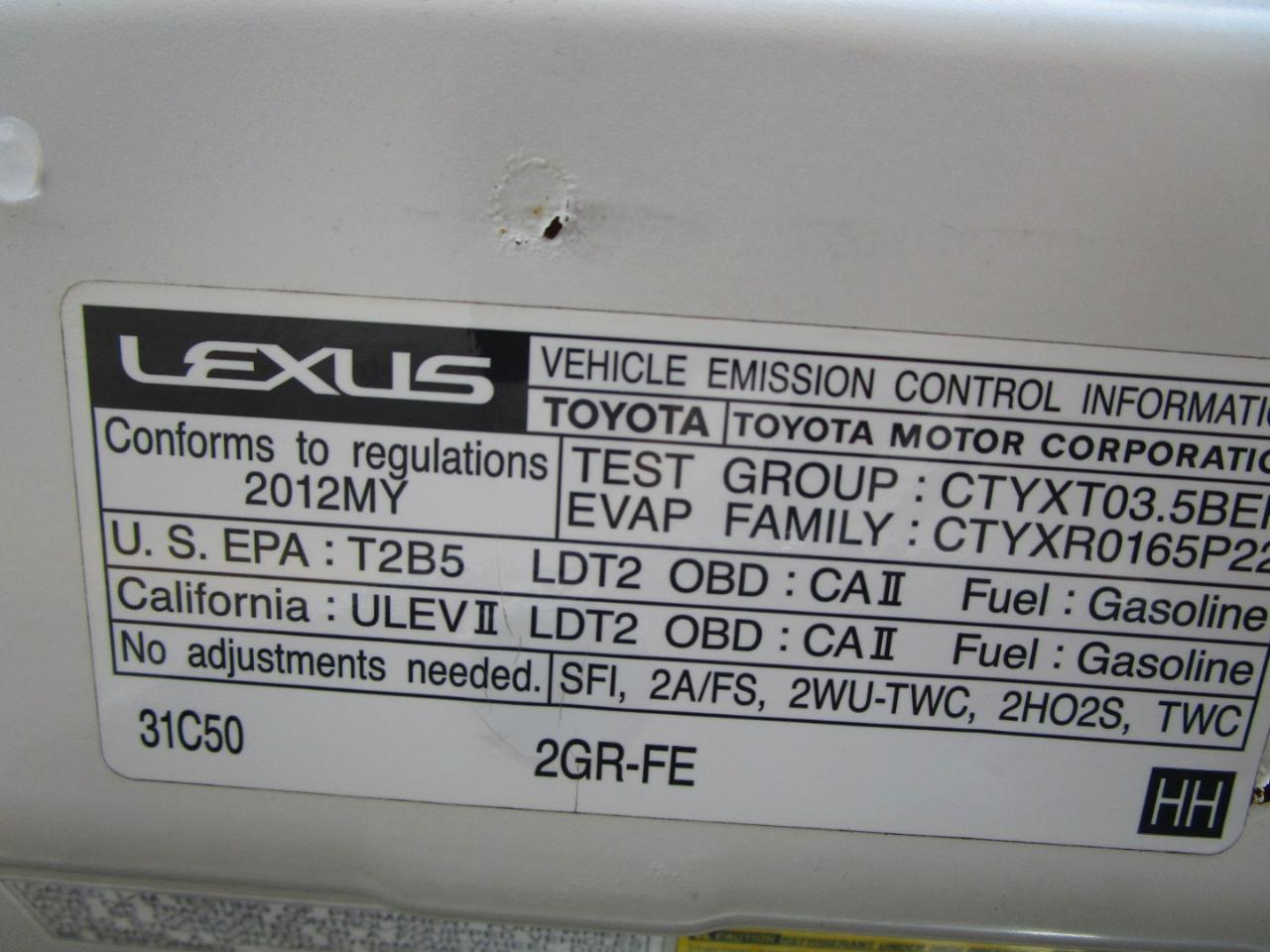 Lexus RX 350 AWD 4dr 2012