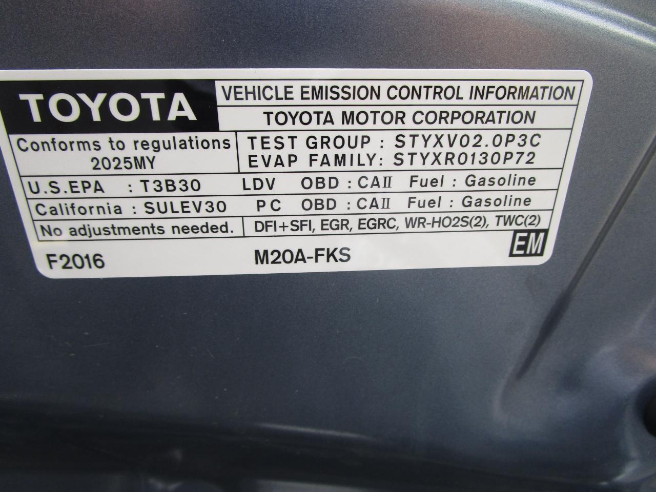 Toyota Corolla LE CVT (Natl) 2025