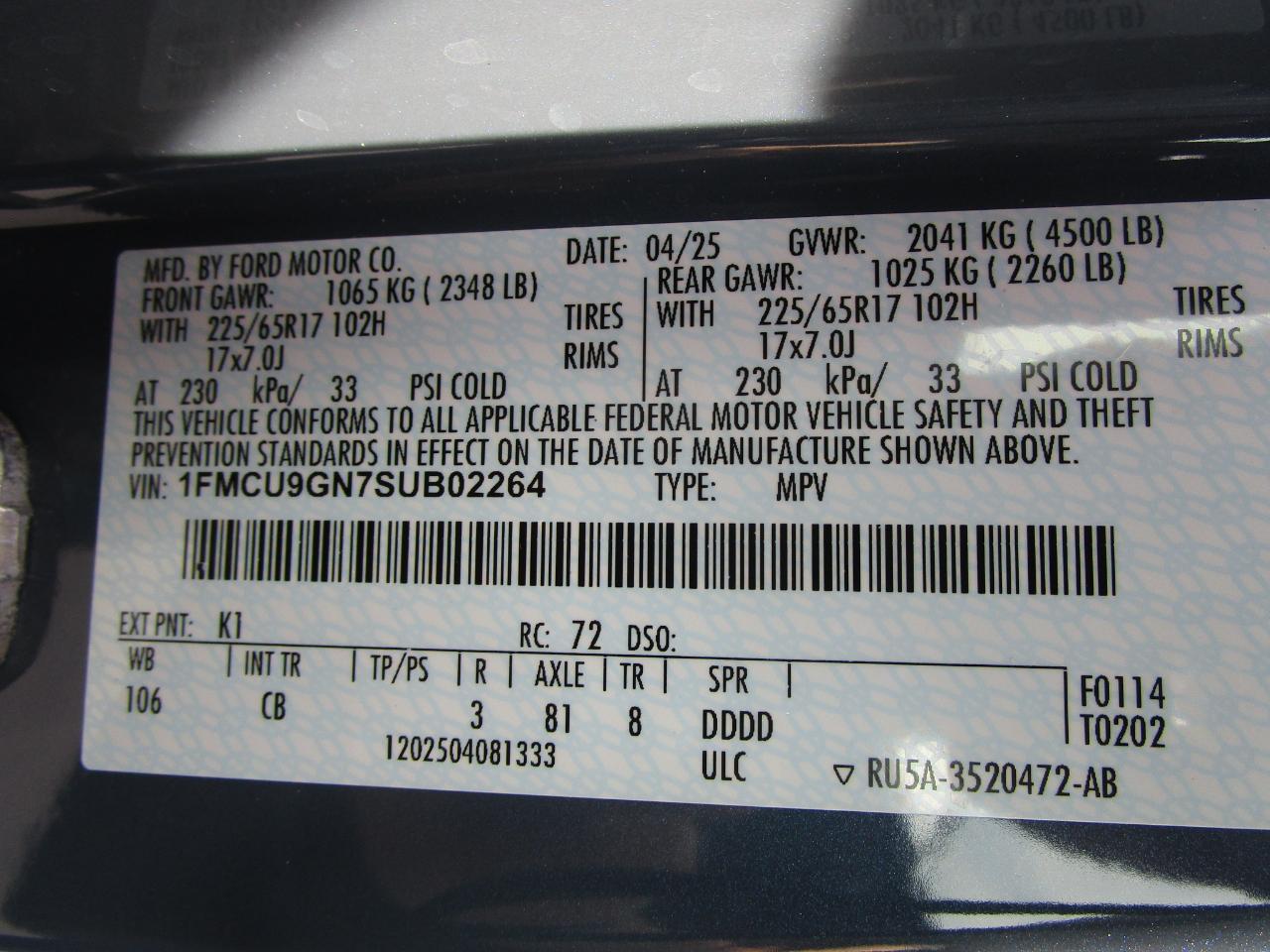 Ford Escape Active AWD 2025