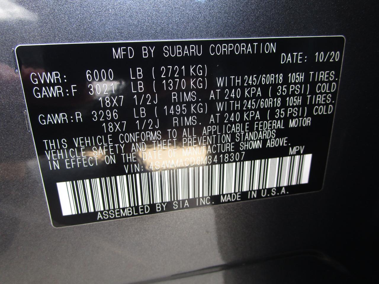 Subaru Ascent Premium 8-Passenger 2021