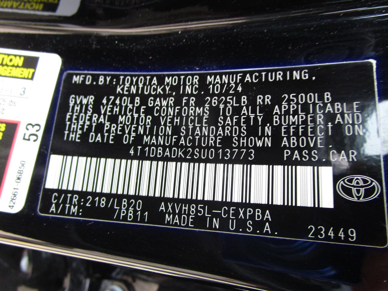 Toyota Camry XSE AWD (Natl) 2025