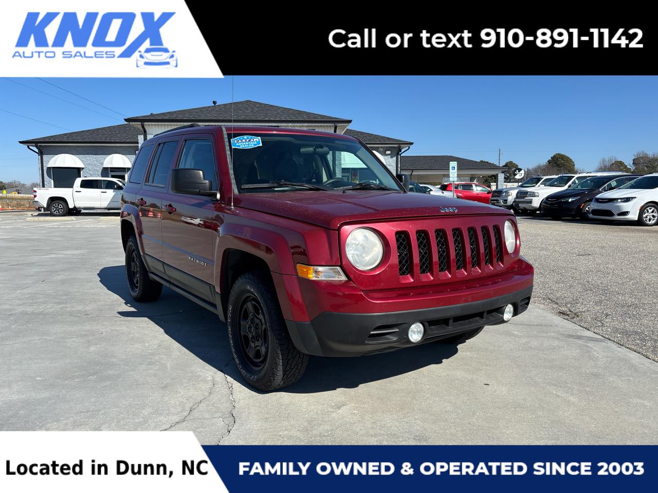 Jeep Patriot 4WD 4dr Sport 2012