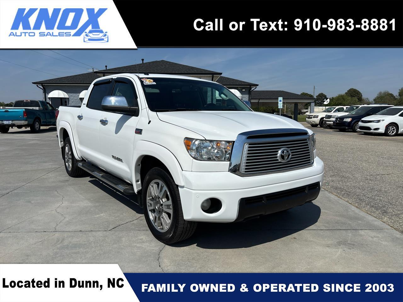Toyota Tundra 4WD Limited CrewMax 5.5' Bed 5.7L (Natl) 2012
