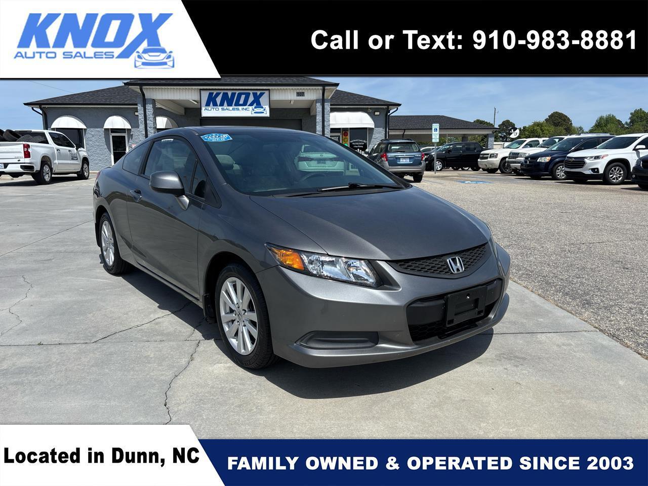 2012 Honda Civic Cpe 2dr Auto EX