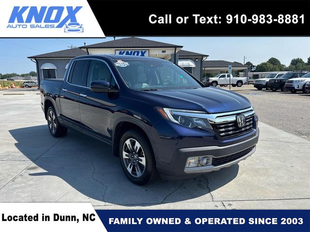 Blue 2019 Honda Ridgeline Pickup Truck All-Wheel Drive Automatic
