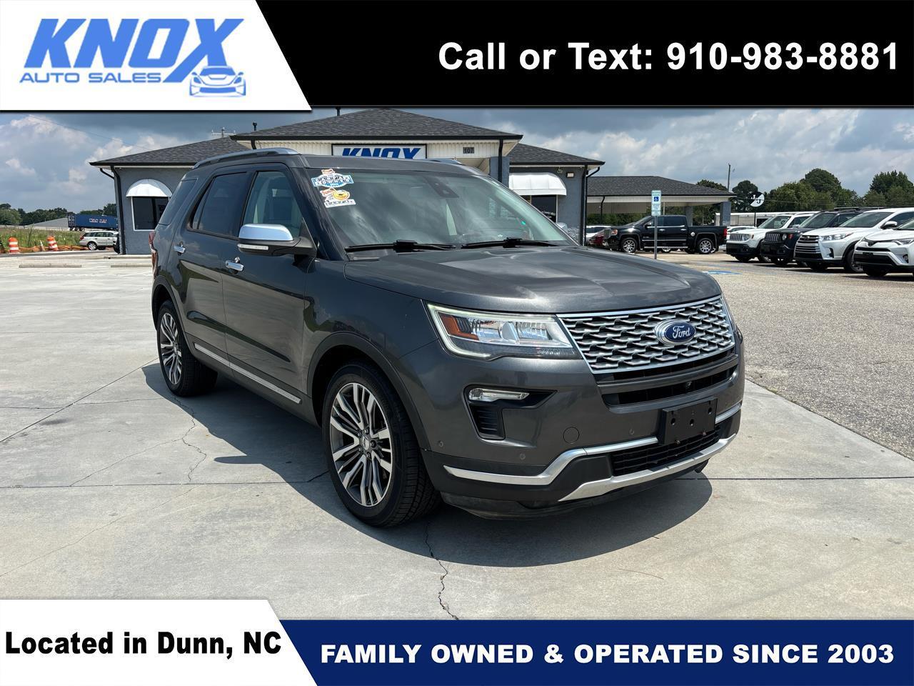 2018 Ford Explorer Platinum 4WD