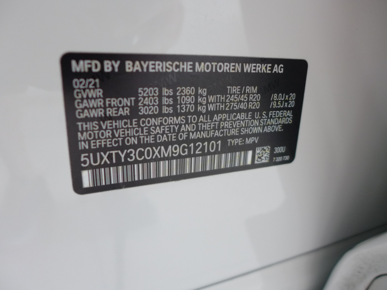 BMW X3 sDrive30i 2021