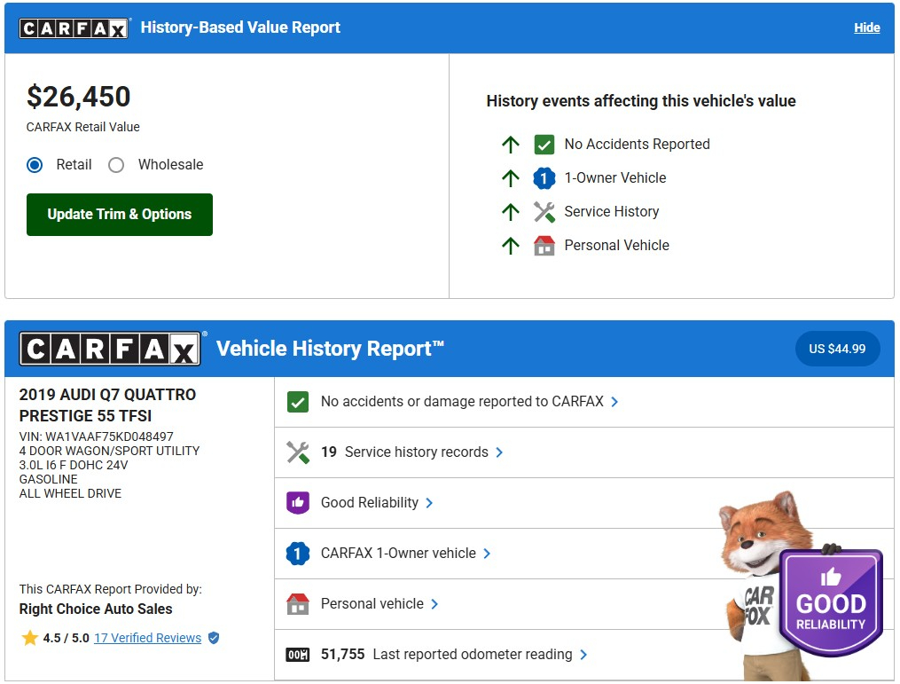Audi Q7 3.0T Prestige quattro 2019