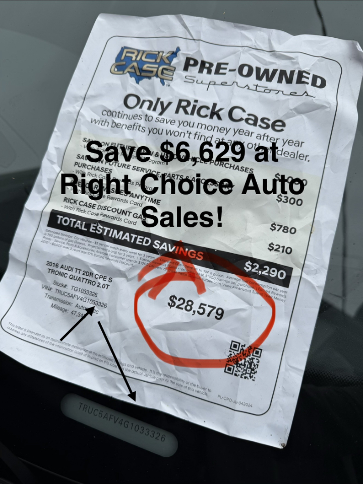 Audi TT 2.0T Coupe quattro 2016