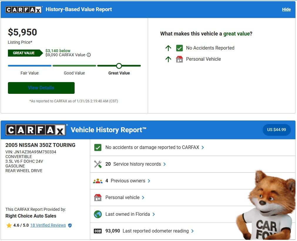 Nissan 350Z Touring Roadster 2005