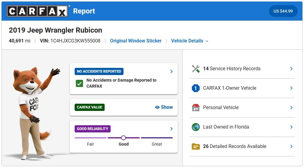 Jeep Wrangler Rubicon 2019