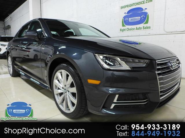 Manhattan Gray 2018 Audi A4 Sedan Front-Wheel Drive 7-Speed Automatic