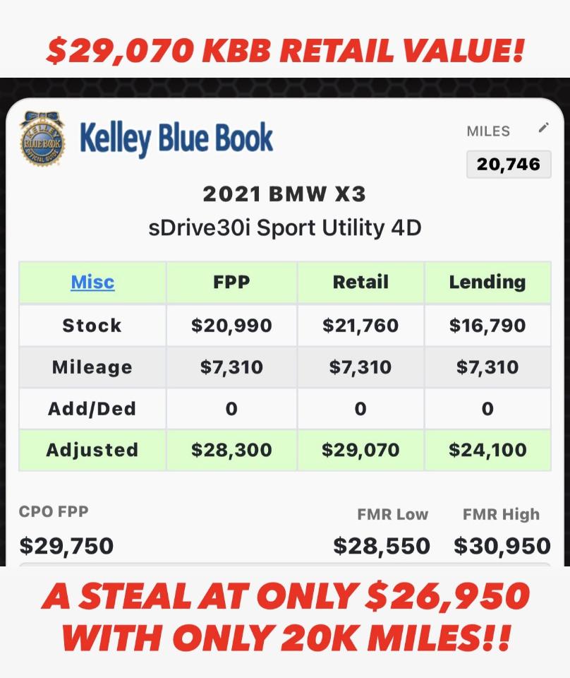 BMW X3 sDrive30i 2021