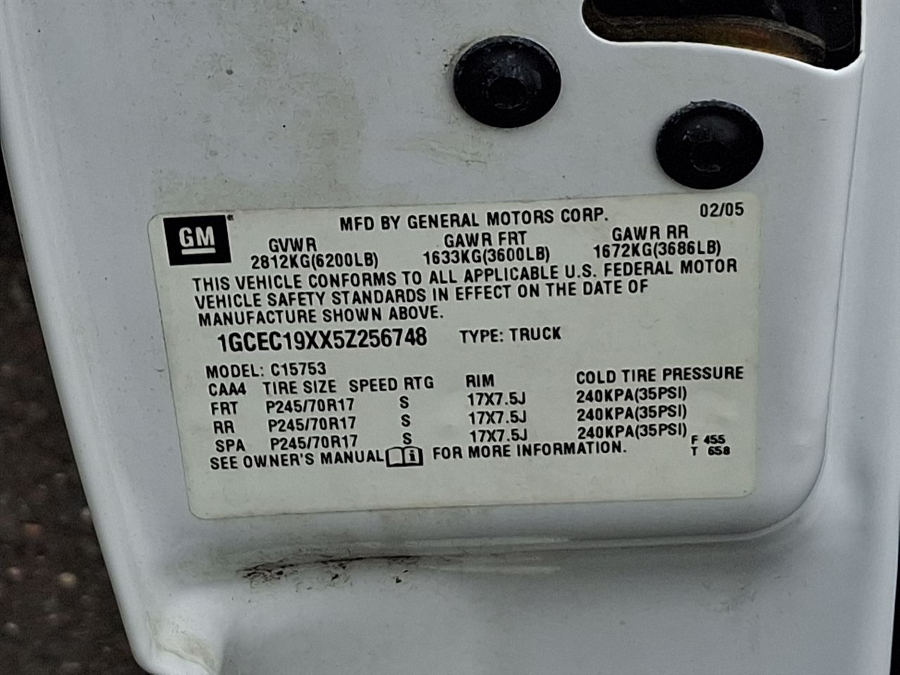 Chevrolet Silverado 1500  2005 Chevrolet Silverado 1500  2005