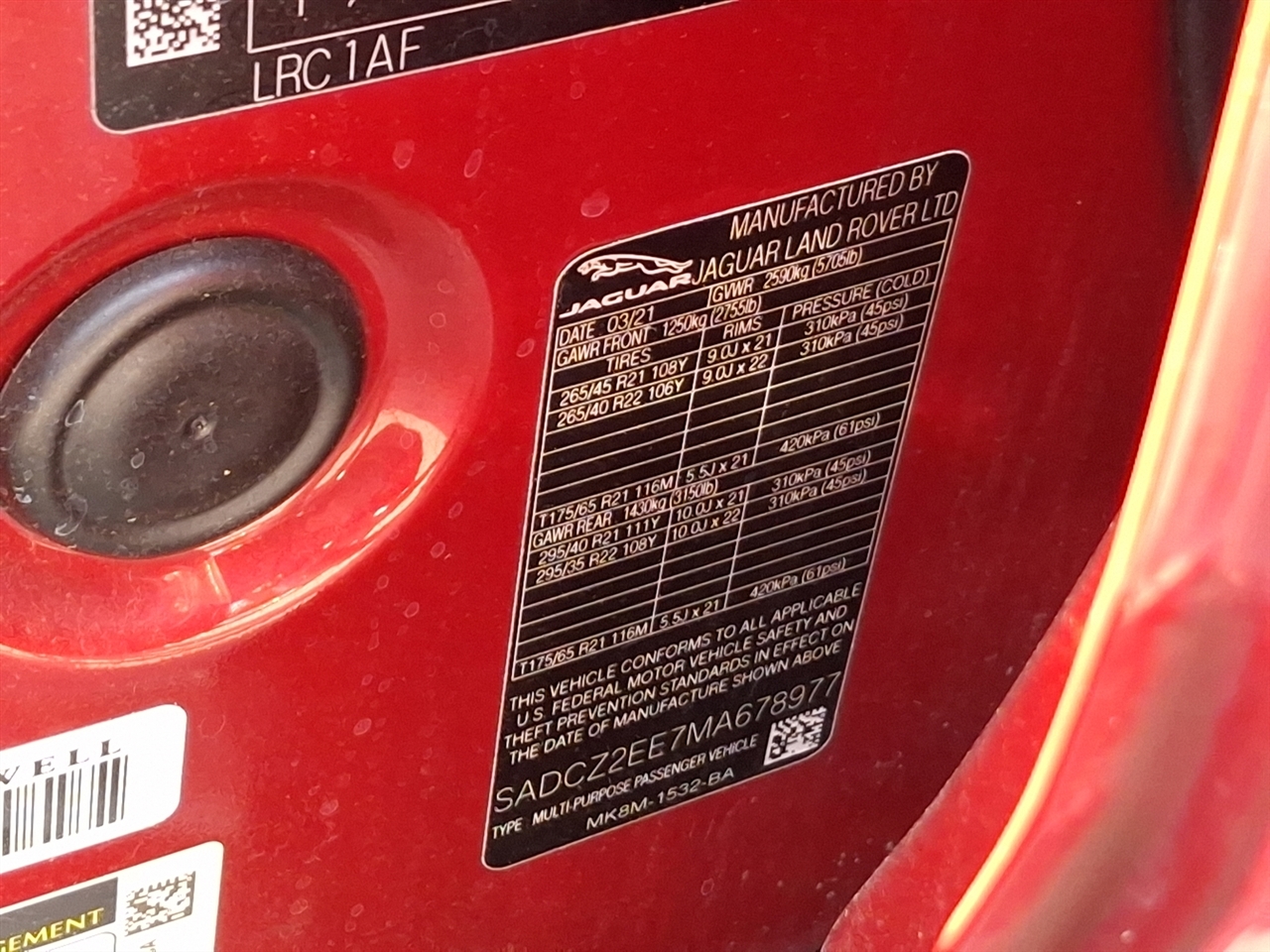 Jaguar F-Pace  2021 Jaguar F-Pace  2021