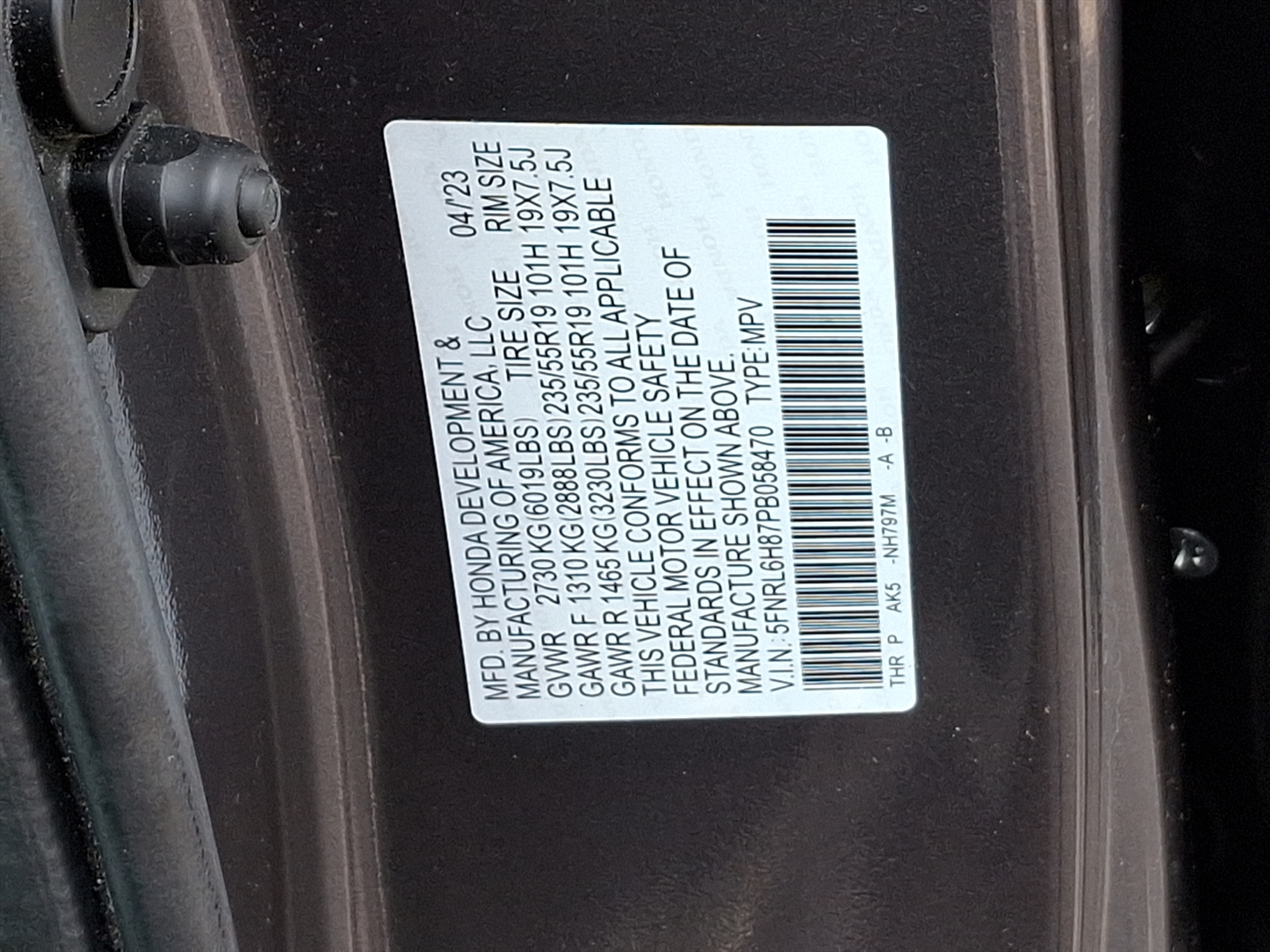 Honda Odyssey  2023 Honda Odyssey  2023